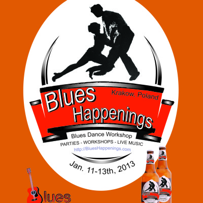 Blues Happenings Flyer, Orange