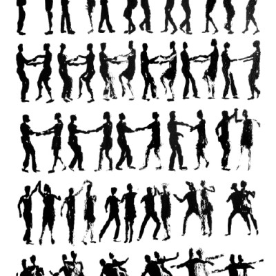 Blues Dance Animation, Ink on Watercolor Paper, 2012