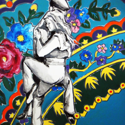 Ludowy Blues, 2011, Acrylic on Canvas 80x120cm