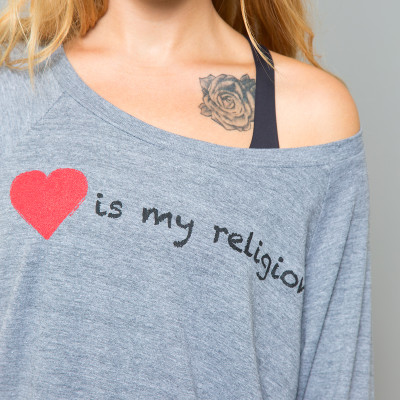 Hourglass Studios, Love is my Religion, Your Divine, Screen Printed Apparel Design