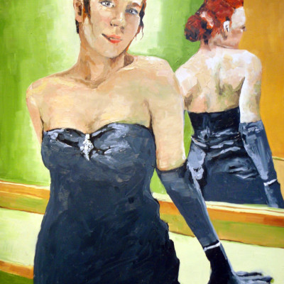 Reflections, 11x18, 2009, oil on paper