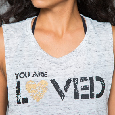 Hourglass Studios, Apparel Design, You Are Loved, Grey Pullover, Your Divine, Screen Print