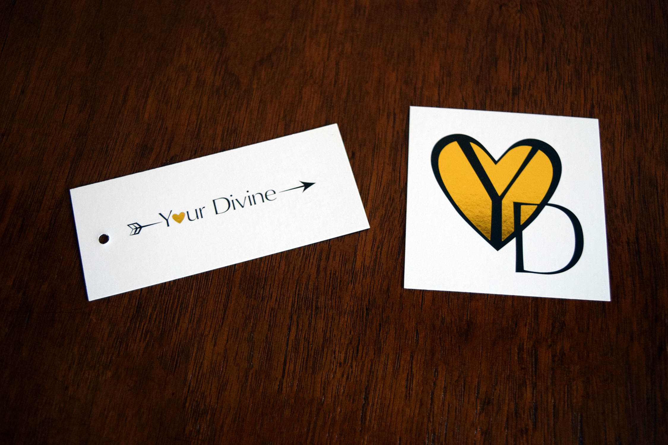 Your Divine Business Card and Apparel Tag