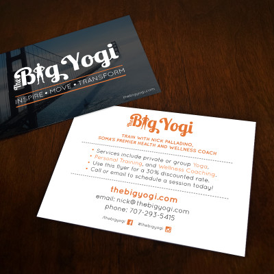 The Big Yogi, Promotional Flyer Design