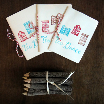 Handpainted Tea Dance Cards