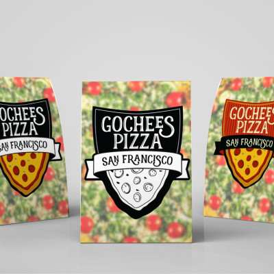 Gocheese Pizza, Table Tent Design