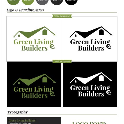 Green Living Builders, Branding Guide