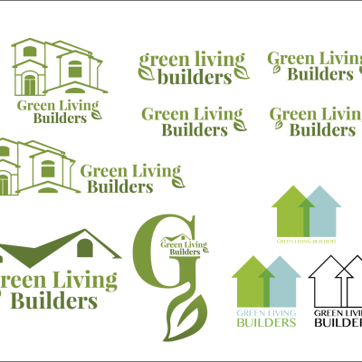 Green Living Builders, Logo Concept Ideas