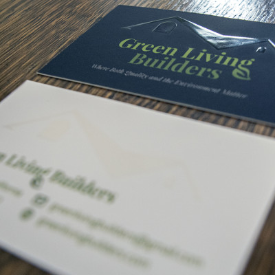 Green Living Builders, Business Card Design