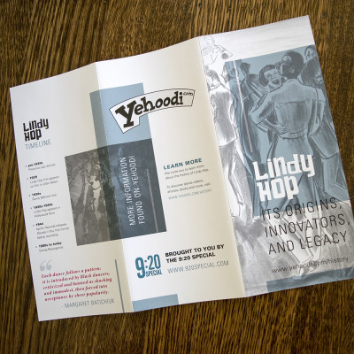Lindy Hop Brochure, Outside Spread